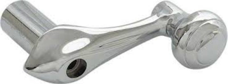 VENT WINDOW CRANK HANDLE - 41-48 CPE/SDN ALL CHROME 1-1/8" LONG SHAFT