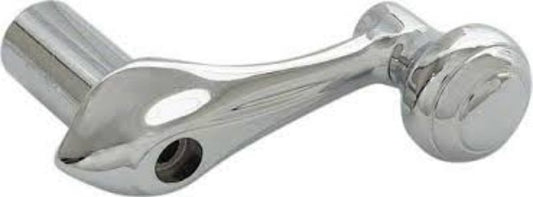 VENT WINDOW CRANK HANDLE - 41-48 CPE/SDN ALL CHROME 1-1/8" LONG SHAFT