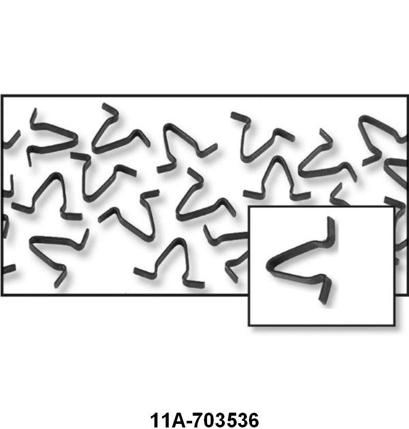 WINDOW FELT FASTENERS - 41-48 PASS/MERC "Y " CLIP SET OF 25