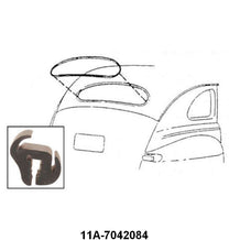 REAR/BACK WINDOW SEAL - 41-48 PASS/MERC WITHOUT GROOVE FOR CHROME