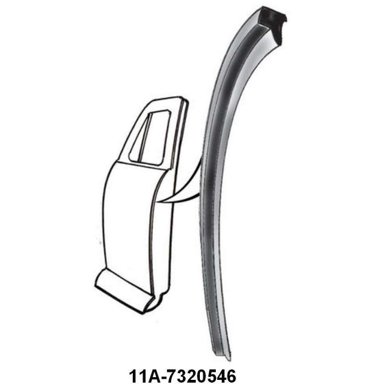 BACK EDGE OF DOOR SEAL - 41-48 PASSENGER/MERCURY/4-DOOR SEDAN