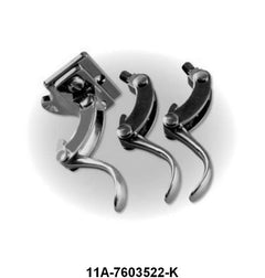 STAINLESS CONVERTIBLE TOP HOLD DOWN LATCHES - 41-48 FORD/MERC CONV SET OF 3