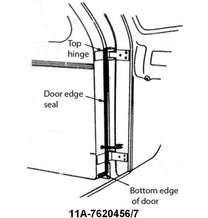 FRONT DOOR HINGE SEAL - 41-48 PASSENGER, MERCURY CONVERTIBLE