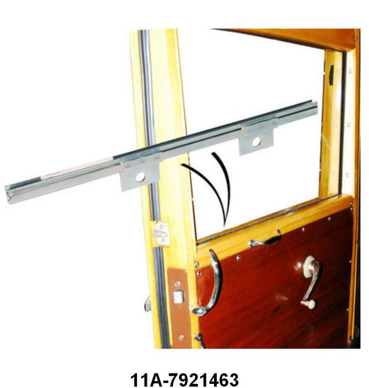 FRONT DOOR GLASS CHANNEL - 41-48 PASS/MERC WGN LEFT HAND