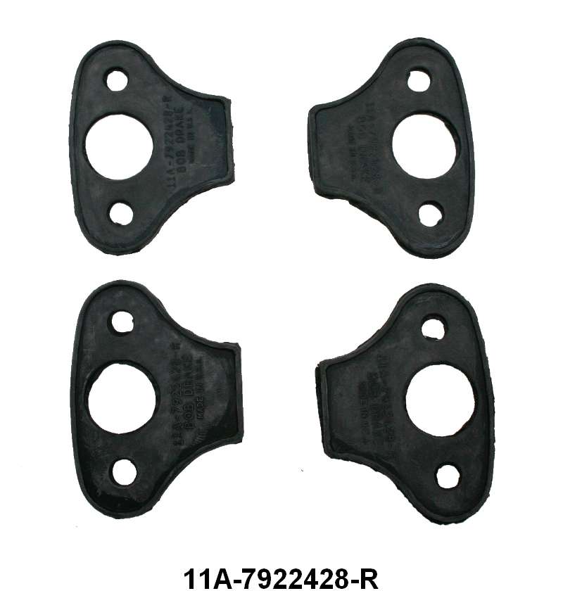 OUTSIDE DOOR HANDLE PADS - 41-48 FORD/MERC WAGON, SET OF 4