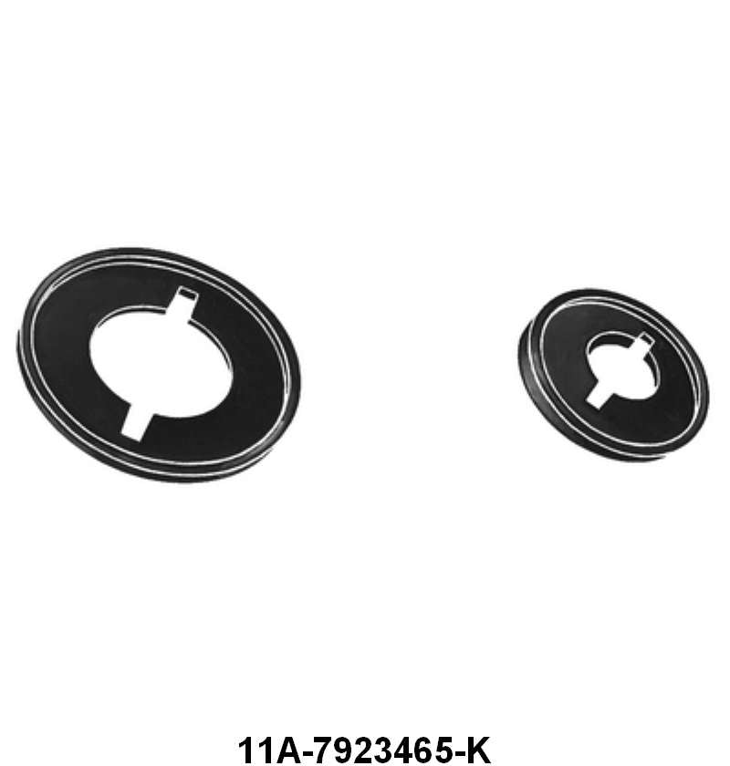 INSIDE DOOR HANDLE ESCUTCHEON PAD KIT - 41-48 FORD & MERC WAGON