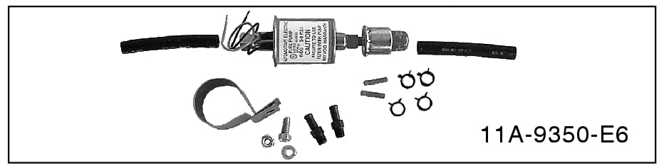ELECTRIC FUEL PUMP - 32-55 PASS/PICK UP, 39-55 MERC, 6 VOLT (2.5 TO 4.5  P.S.I.)