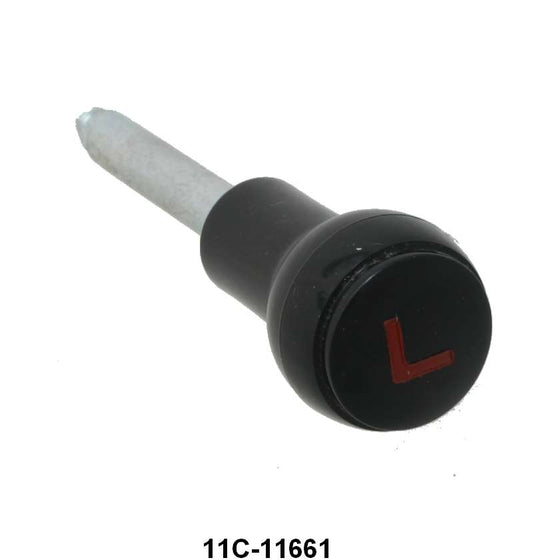 HEADLIGHT SWITCH KNOB WITH SHAFT - 41-47 PICKUP BLACK