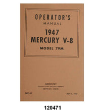 OWNERS MANUAL - 47 MERCURY