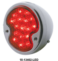 STAINLESS TAIL LIGHT ASSEMBLY W/12 VOLT LED LENS - 32 PASS RH