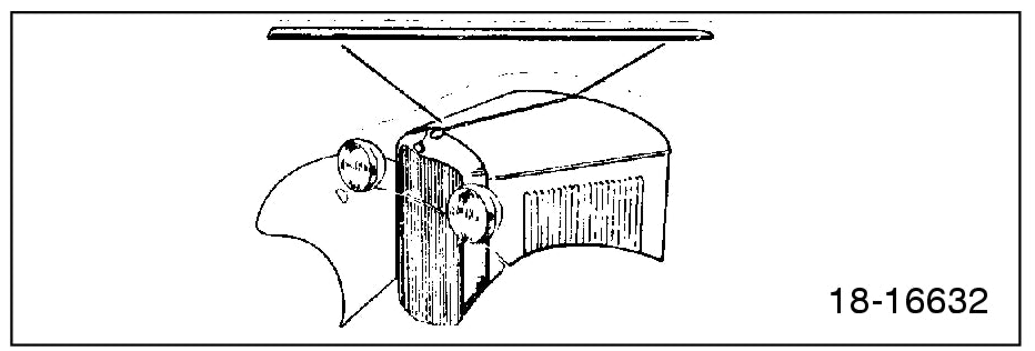 STAINLESS CENTER HOOD HINGE - 32 PASS/PICKUP, 32" LONG
