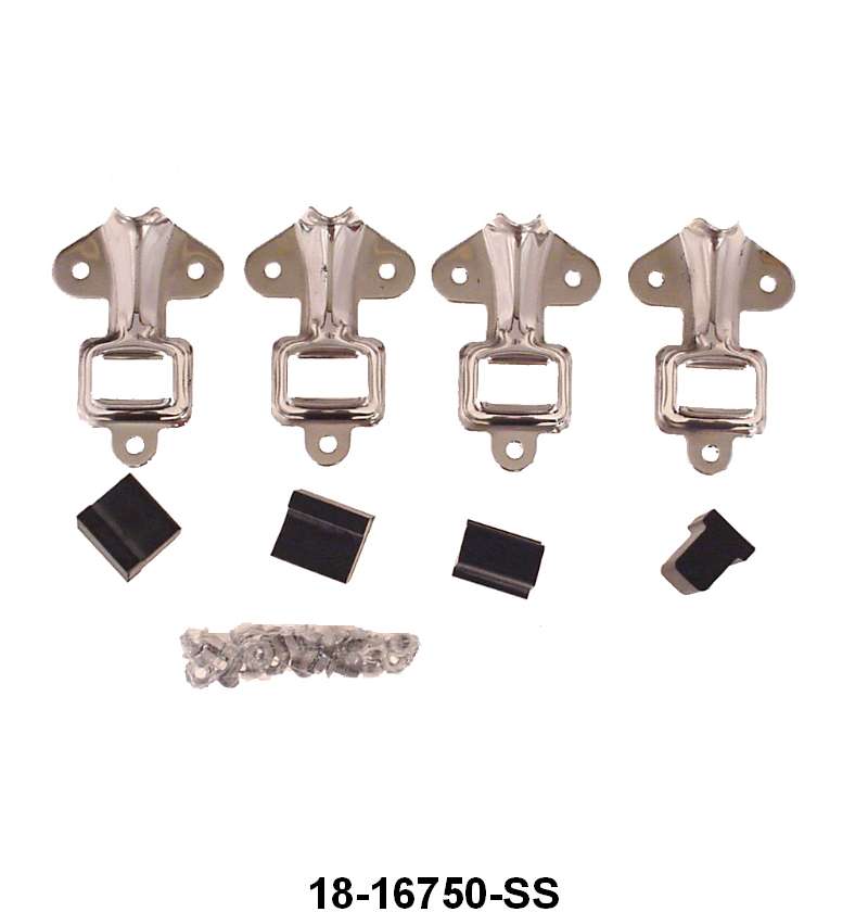 HOOD SIDE PANEL CLIP - 32 PASS, 32-34 PICKUP STAINLESS