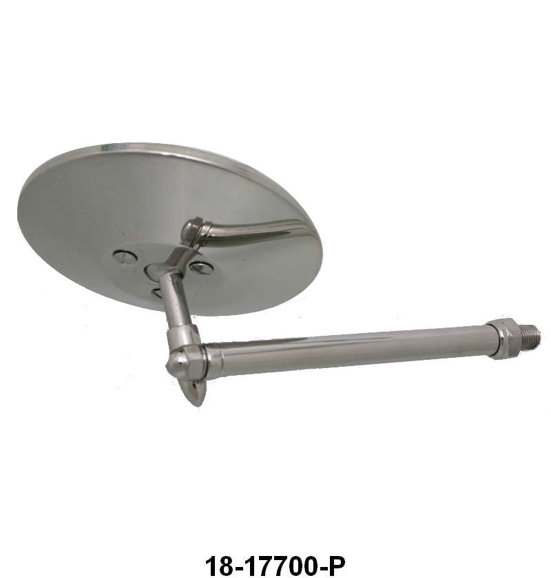 WINDSHIELD POST MIRROR - 32 ROADSTER/PHAETON, STAINLESS