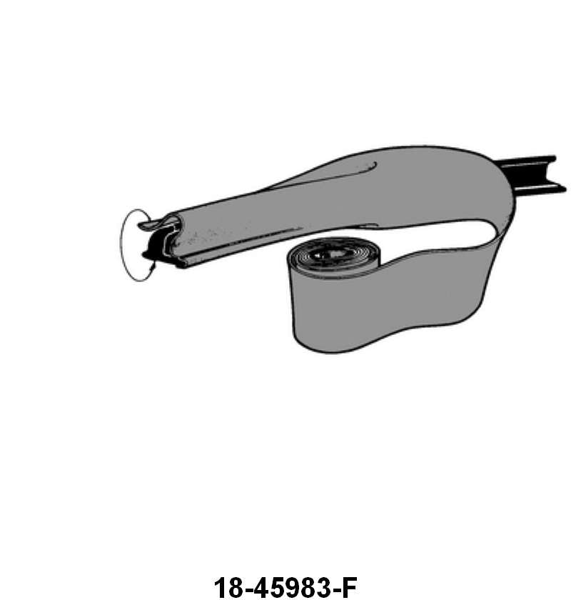 ADHESIVE BACKED FELT FOR CONVERTIBLE TOP SEAL - 32-48 CONV