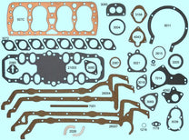 COMPLETE ENGINE GASKET SET - 32-37 ALL 21 STUD W/COPPER HEAD GASKETS