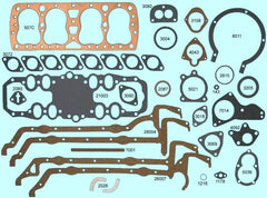 COMPLETE ENGINE GASKET SET - 32-37 ALL 21 STUD W/COPPER HEAD GASKETS
