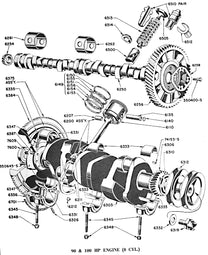 CAMSHAFT OIL PUMP DRIVE GEAR - 32-53 PASS/PICKUP V8, WITHOUT FLAT SPOT ON GEAR