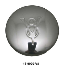 GAS CAP - 32-48 PASS, 32-48 MERC, 32-47 PU WITH V8 LOGO, VENTED