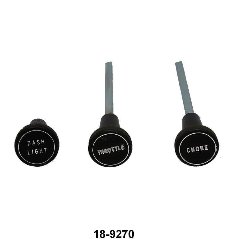 DASH KNOB KIT - 32 PASS V8, MAHOGANY