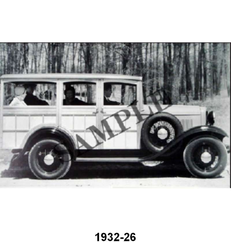 BLACK AND WHITE PICTURES - 32 STATION WAGON