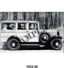 BLACK AND WHITE PICTURES - 32 STATION WAGON