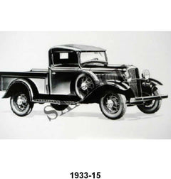 BLACK AND WHITE PICTURES - 33 ROADSTER PICKUP