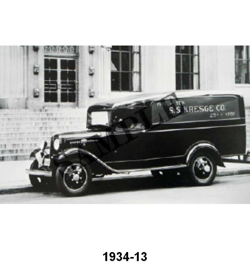 BLACK AND WHITE PICTURE - 34 SEDAN DELIVERY