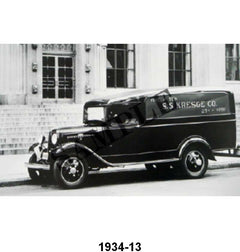 BLACK AND WHITE PICTURE - 34 SEDAN DELIVERY