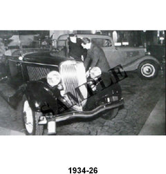 BLACK AND WHITE PICTURES - 34 ROADSTER SHOWROOM