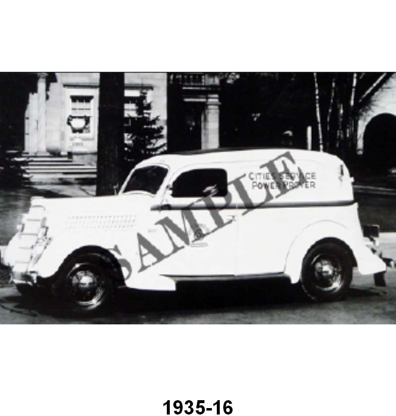 BLACK AND WHITE PICTURES - 35 SEDAN/DELIVERY