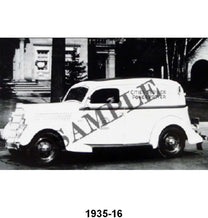 BLACK AND WHITE PICTURES - 35 SEDAN/DELIVERY