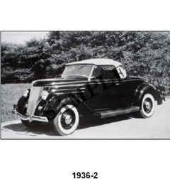 BLACK AND WHITE PICTURES - 36 ROADSTER 3/4 FRONT