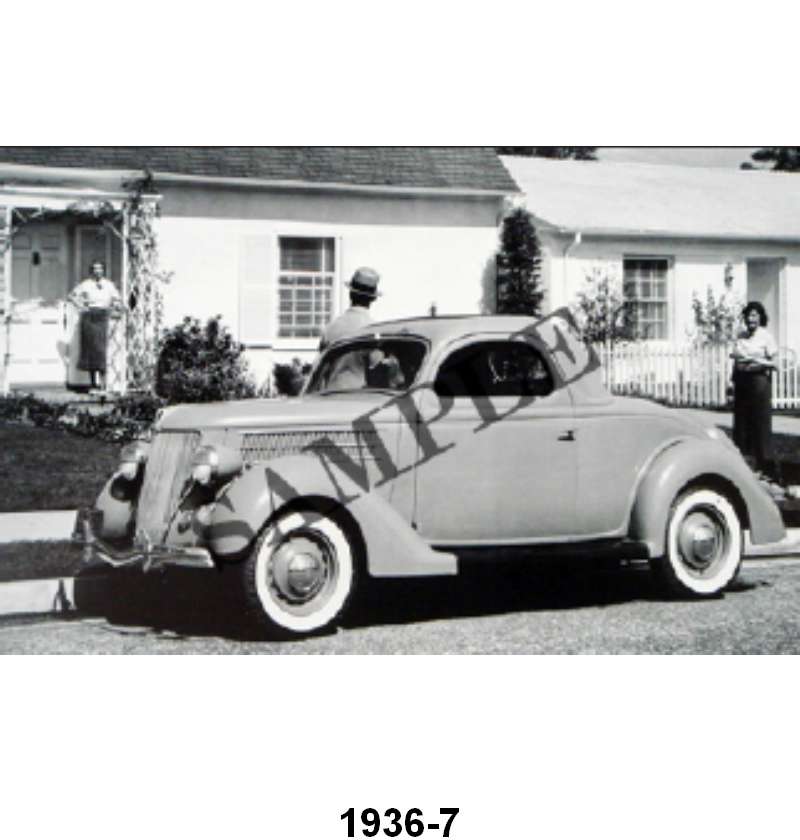 BLACK AND WHITE PICTURES - 36 3 WINDOW COUPE