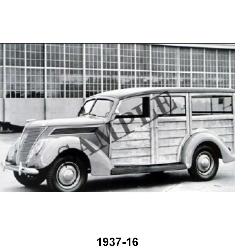 BLACK AND WHITE PICTURE - 37 STATION WAGON