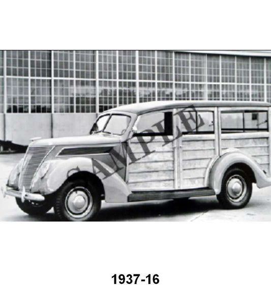 BLACK AND WHITE PICTURE - 37 STATION WAGON