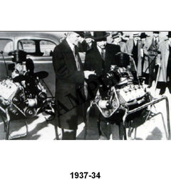 BLACK AND WHITE PICTURES - 37 ENGINES W/HENRY AND EDSEL