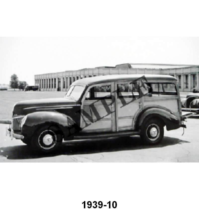 BLACK AND WHITE PICTURES - 39 STATION WAGON SIDE