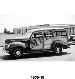 BLACK AND WHITE PICTURES - 39 STATION WAGON SIDE