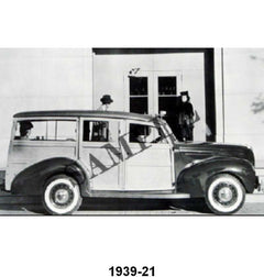 BLACK AND WHITE PICTURES - 39 STATION WAGON SIDE