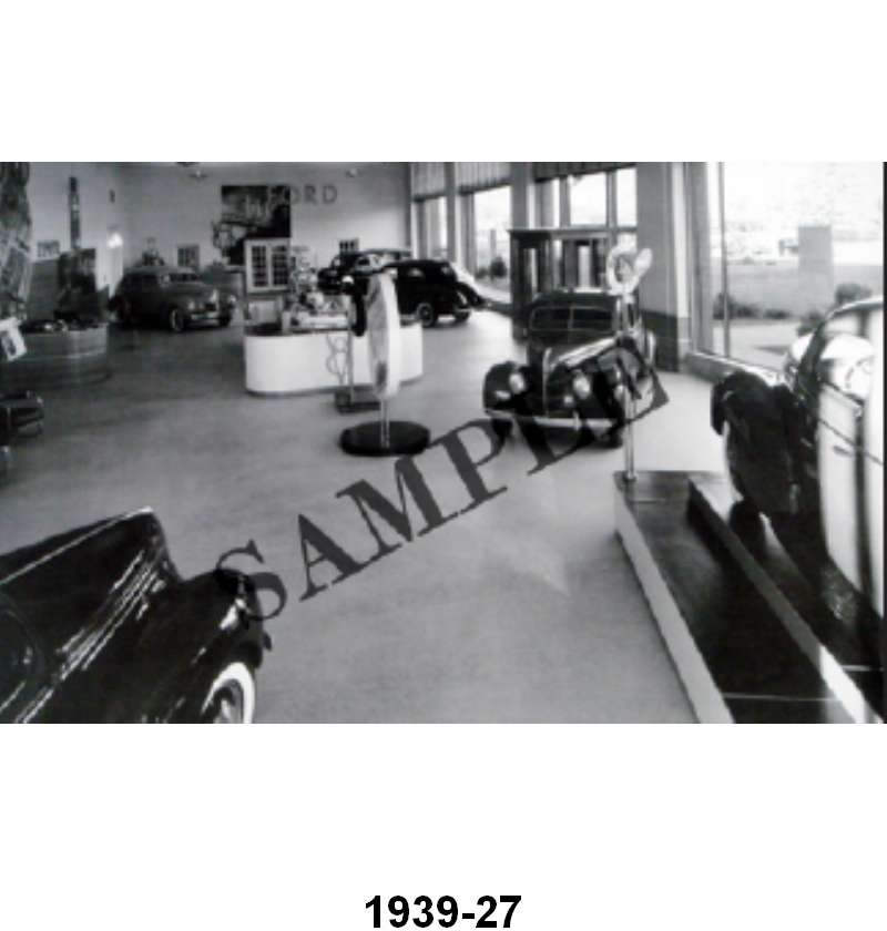 BLACK AND WHITE PICTURES - 39 LARGE DEALER SHOWROOM