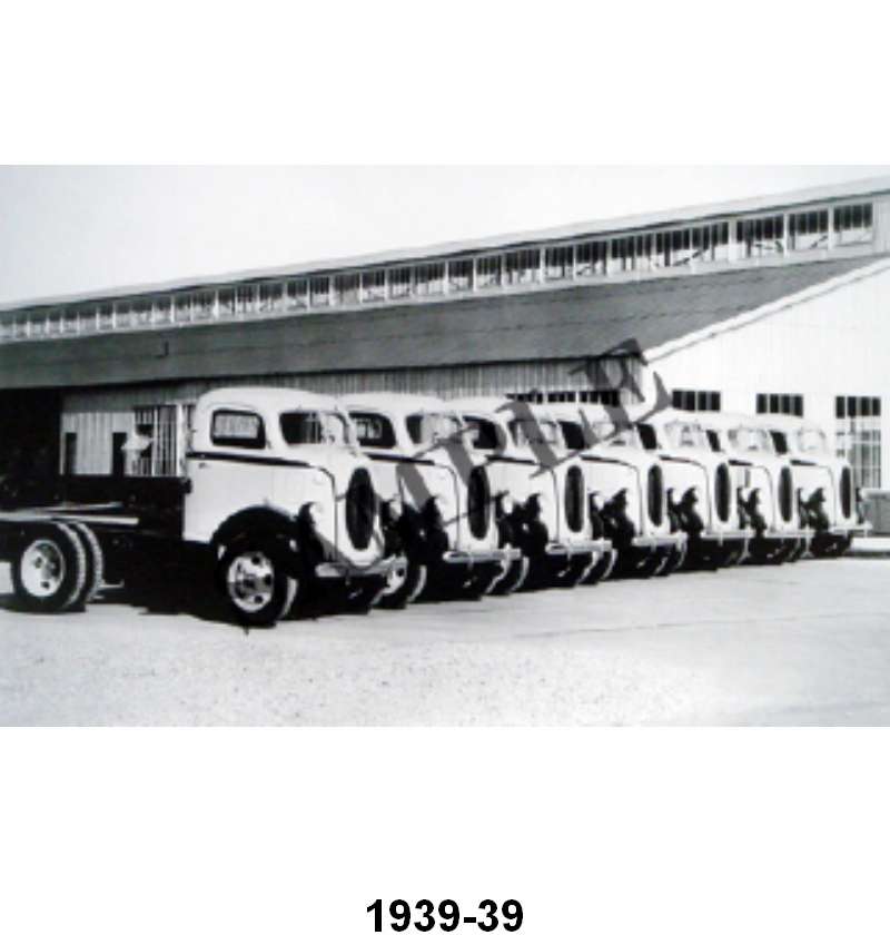 BLACK AND WHITE PICTURES - FLEET OF 1939 CABOVER