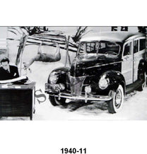 BLACK AND WHITE PICTURES - 40 STATION WAGON 3/4 FRONT