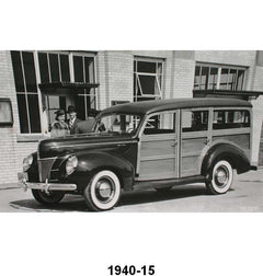 BLACK AND WHITE PICTURES - 40 DELUXE STATION WAGON