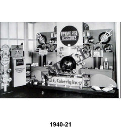 BLACK AND WHITE PICTURES - 40 FORD ACCESSORY DISPLAY