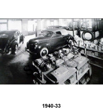 BLACK AND WHITE PICTURES - NEW CAR DEALER SHOWROOM