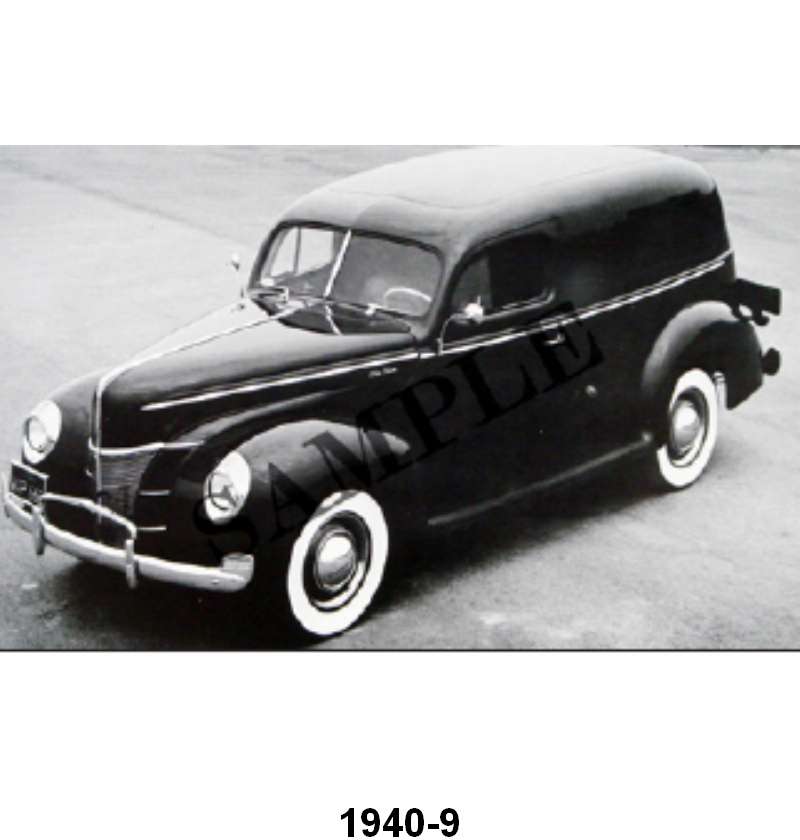 BLACK AND WHITE PICTURES - 40 SEDAN DELIVERY