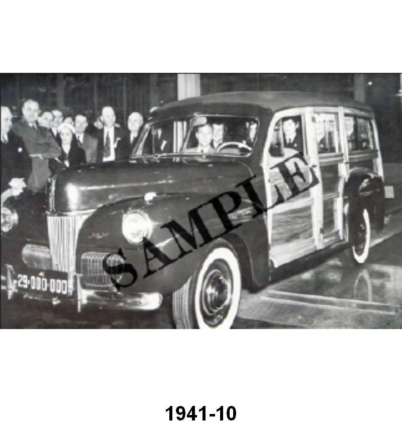 BLACK AND WHITE PICTURES - 41 V-8 STATION WAGON