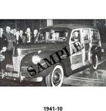 BLACK AND WHITE PICTURES - 41 V-8 STATION WAGON