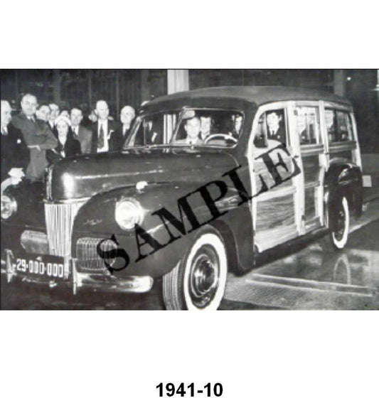 BLACK AND WHITE PICTURES - 41 V-8 STATION WAGON