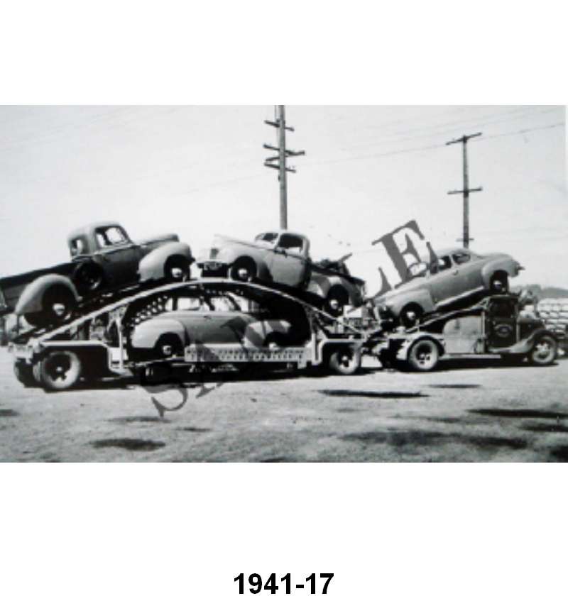 BLACK AND WHITE PICTURES - CAR HAULER WITH NEW 41'S,
